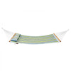 VEVOR Double Quilted Fabric Hammock, 12 FT Double Hammock with Hardwood Spreader Bars, 2 Person Quilted Hammock with Detachable Pillow and Chains for Camping Outdoor Patio Yard Beach, 480 lbs Capacity