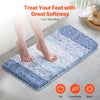 VEVOR Bathroom Rugs 30"x20" Bath Mat, Super Absorbent and Soft Microfiber Bathroom Mat with Non-Slip TPE Backing, Machine Washable and Quick Dry Bath Rugs, Bath Mats for Bathroom, Tub and Shower Floor