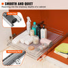 VEVOR 21.5"Wx21"Dx3.5"H Pull Out Cabinet Organizer, Heavy Duty Slide Out Pantry Shelves, Steel Roll Out Drawers, Sliding Drawer Storage for Home Under Sink, 23"Wx22"Dx7"H Install Size for Cabinet