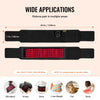 VEVOR Red Light Therapy for Waist, 660nm & 850nm Red Light Therapy Wrap Belt with Timer, 105 LEDs, 3-Level Vibration & 3 Intensities, Cordless Light Therapy Pad Device for Shoulder Knee Pain Relief