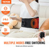 VEVOR Red Light Therapy Belt for Waist, 660nm & 850nm Red Light Therapy Pad with Timer, 112 LEDs, 3-Level Vibration & 3 Intensities, Cordless Light Therapy Wrap Device for Shoulder Knees Pain Relief