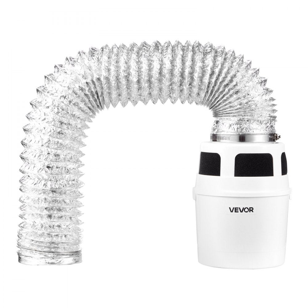 VEVOR 3-in-1 Indoor Dryer Vent Kit, with Bucket for Electric Dryer with 4-Inch by 5-Feet Extendable Exhaust Hose, Premium Quality & Light Weight & No Extra Accessories Required for Apartments, RVs