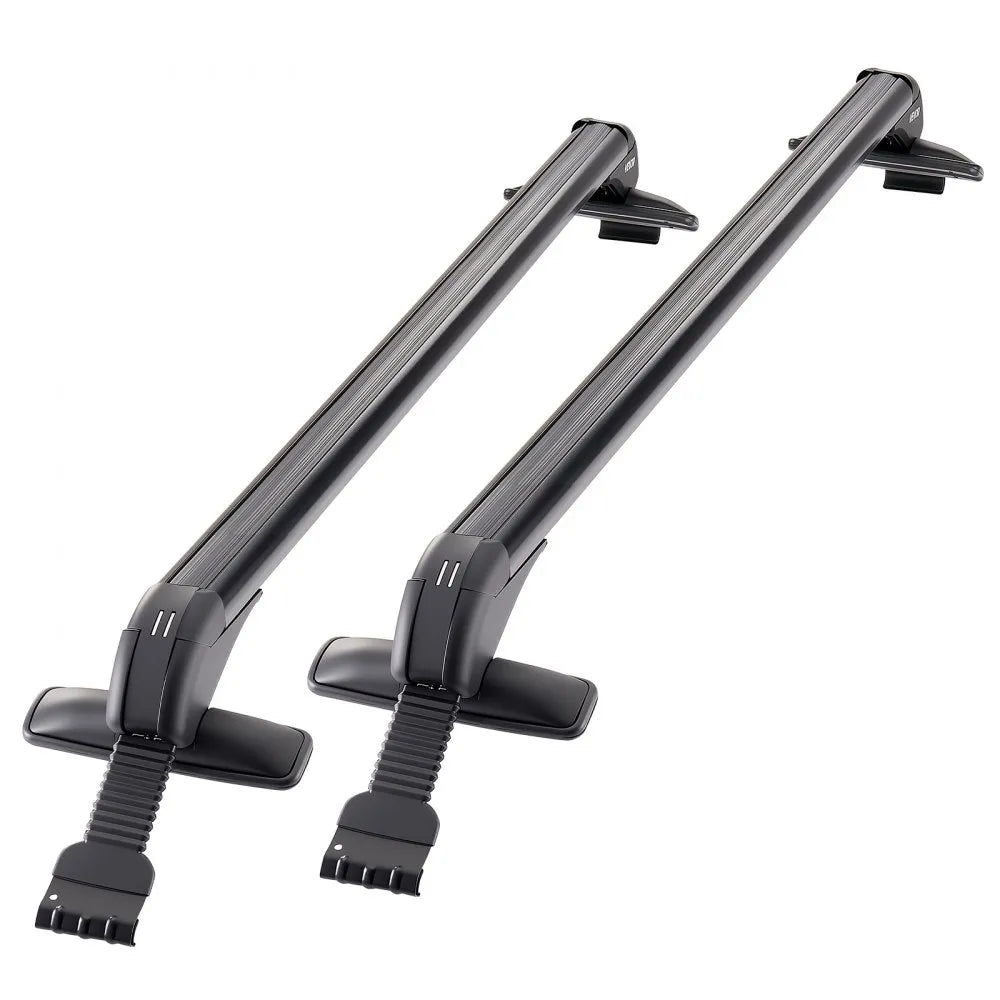 VEVOR Roof Rack Cross Bars, Universal Fit for Naked Roofs Without Raised Rails/Flush Rail/Black Moldings, 165 LBS Capacity, Lockable Heavy Duty Aluminum Crossbar Racks Roof Rail Rooftop Luggage Canoe