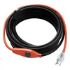 VEVOR Pipe Heating Cable, 60FT 7W/FT Heat Tape for Pipes with Built-in Thermostat, Water Pipe Heat Cable Protects PVC Hose, Metal and Plastic Pipe from Freezing