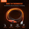 VEVOR Pipe Heating Cable, 18FT 7W/FT Heat Tape for Pipes with Built-in Thermostat, Water Pipe Heat Cable Protects PVC Hose, Metal and Plastic Pipe from Freezing