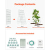 VEVOR Cucumber Trellis for Climbing Plants, 39" x 32" Foldable Cucumber Trellis Set with Twist Ties, Metal Garden Trellis for Raised Bed, Outdoor Plant Grow Support for Tomato, Squash, Vegetable
