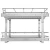 VEVOR 2 Tier 17"Wx21"Dx15"H Pull Out Cabinet Organizer, Heavy Duty Slide Out Pantry Shelves, Steel Roll Out Drawers, Sliding Drawer Storage for Home, 18.5"Wx22"Dx18"H Install Size for Cabinet