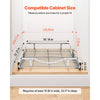 VEVOR Pull Out Cabinet Organizer 14.06"W x 20.94"D Steel Slide Out Drawers, for Kitchen Bathroom Pantry Home Organization, Chrome-Plated Finish, Heavy Duty Storage Sliding Shelves for Base Cabinets