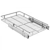 VEVOR Pull Out Cabinet Organizer 14.06"W x 20.94"D Steel Slide Out Drawers, for Kitchen Bathroom Pantry Home Organization, Chrome-Plated Finish, Heavy Duty Storage Sliding Shelves for Base Cabinets