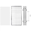 VEVOR 12.5"Wx16.5"Dx3.5"H Pull Out Cabinet Organizer, Heavy Duty Slide Out Pantry Shelves, Steel Roll Out Drawers, Sliding Drawer Storage for Home Under Sink, 14"Wx17.5"Dx7"H Install Size for Cabinet