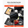 All-in-one sink prep set showing board, protective grid, roll-up rack, and drain set
