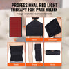 VEVOR Red Light Therapy for Body, 264 LEDs Light Therapy Pad with Controller, 10Hz Pulse, 5-30 Min Timer, 630nm Nano Red & 660nm Red & 850nm Light Therapy for Pain Relief, Skin Health