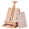 VEVOR French Easel, Hold Canvas to 34", Beechwood Foldable Sketchbox Easel with Drawer, Palette and Strap, Angle and Height Adjustable, Portable Wooden Art Painting Easel for Studio and Field