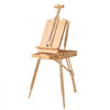 VEVOR French Easel with Legs Foldable and Portable Sketchbox Easel Stand, For Painting, Solid Beech Wood, Holds Canvas up to 33.86", Adjustable Height & Angle, with Drawer, Palette, Shoulder Strap