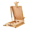 VEVOR French Easel with Legs Foldable and Portable Sketchbox Easel Stand, For Painting, Solid Beech Wood, Holds Canvas up to 33.86", Adjustable Height & Angle, with Drawer, Palette, Shoulder Strap