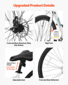 Upgraded product details - disc brakes, rigid fork, adjustable seat, reflectors
