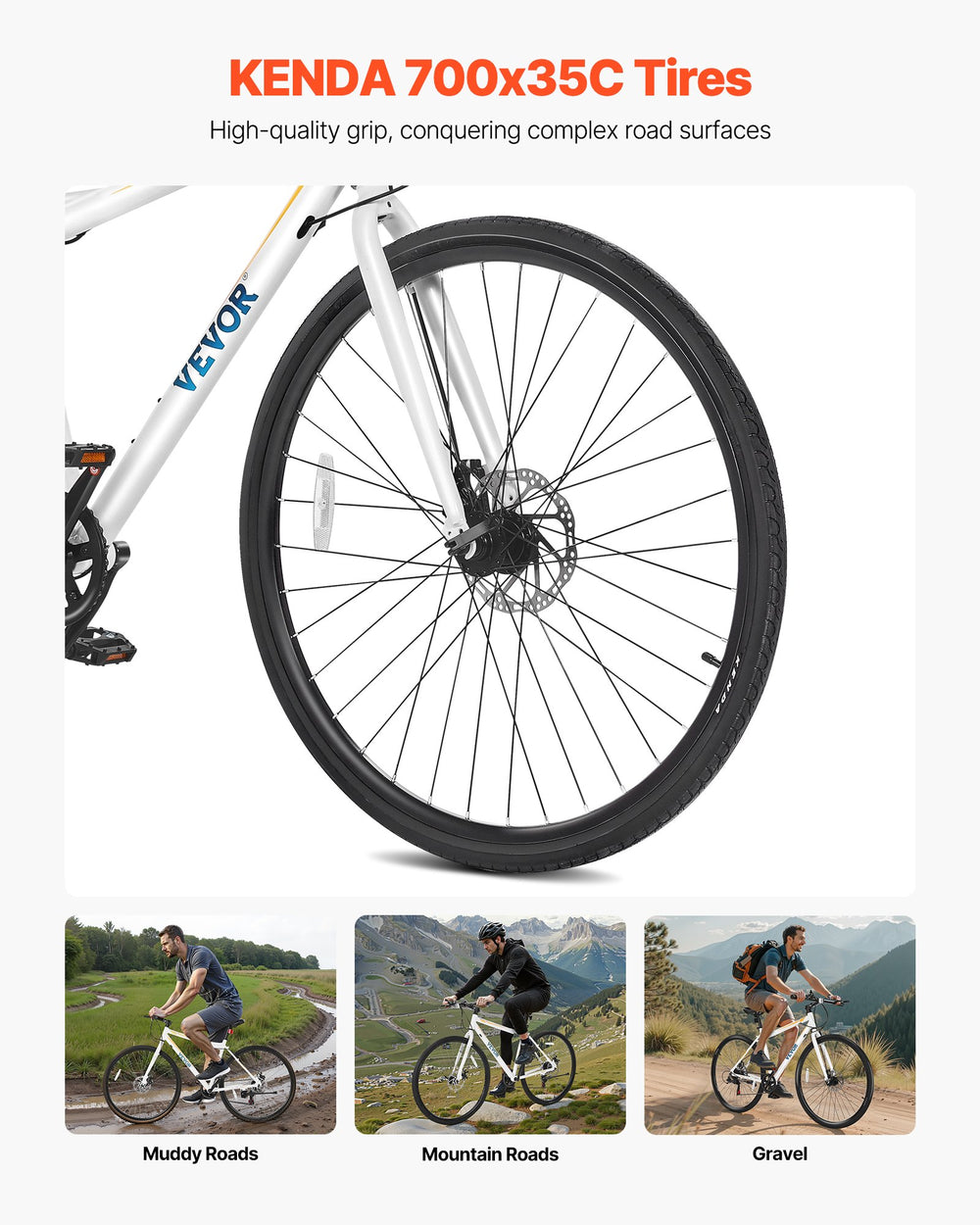 KENDA 700x35C tires detail