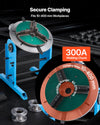 VEVOR Rotary Welding Positioner, 441 lbs Load Capacity, -45° to 90° Tilt Angle Welding Positioner Turntable Table, 0.5-5 RPM Speed Control, Electric and Foot Pedal, for Cutting, Grinding, Assembly