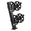 VEVOR Heavy Duty Double Welding Cable Reel, Welding Cable Lead Reels for 150FT 1/0 & 125FT 2/0 Cable, Powder-Coated Steel Reel with Locking Pin for Service Trucks, Fleet Maintenance, Jobsites