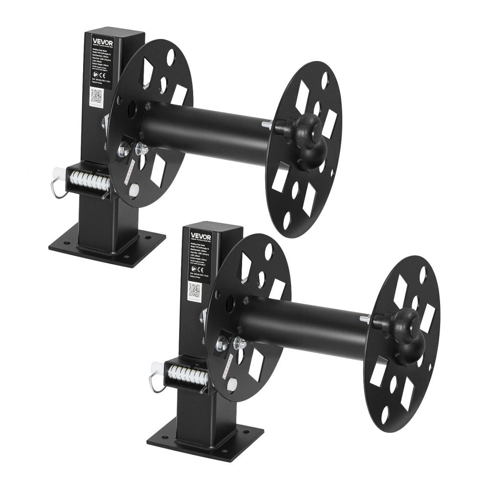 VEVOR 2PCS Heavy Duty Welding Cable Reels, Welding Cable Lead Reels for 150FT 1/0 & 125FT 2/0 Cable, Powder-Coated Steel Reel with Locking Pin for Service Trucks, Fleet Maintenance, Jobsites