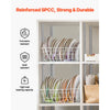 VEVOR Shelf Pilaster, 72.7-inch 20 Pack, Adjustable Shelf Brackets Steel Mortise Mount Pilaster Strip Standards with 140 Screws, Suitable for Wall Shelving System Cabinet Closet Organization