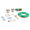 VEVOR Oxygen Acetylene Torch Kit, Gas Welding Torch Kit, 14PCS Portable Oxy Acetylene Brazing Set with 177'' Twin-Hose, 2 Welding Tips, Welding Torch, 2 Regulators, Cylinder Holder (without Cylinder)