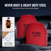 VEVOR Weight Vest Plates, 8.75 LB Pairs, Premium Steel Weighted plates, Contoured Ergonomic Fit – WODs, Additional Weight for Weight Vests, for Strength Training, Running, Fitness, Heavy Workouts