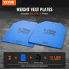 VEVOR Weight Vest Plates, 5.75 LB Pairs, Premium Steel Weighted plates, Contoured Ergonomic Fit – WODs, Additional Weight for Weight Vests, for Strength Training, Running, Fitness, Heavy Workouts