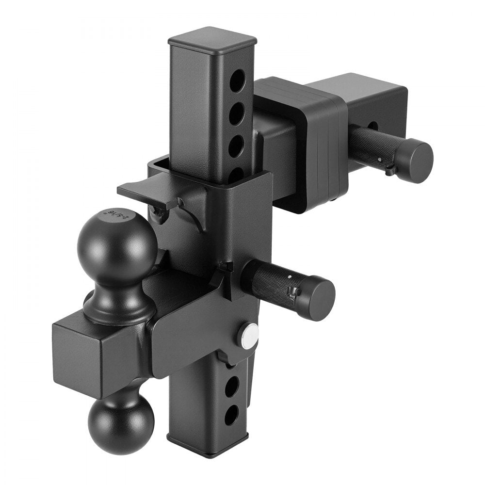 VEVOR Adjustable Trailer Hitch, Fit 2.5 Inch Receiver, Trailer Hitch Mount with 2 Inch & 2-5/16 Inch Balls, 21000 lbs GTW, 9 Inch Drop, Towing Ball Mounts for RVs, Off-Road Vehicles and Trucks, Black