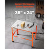 VEVOR Welding Table, 36" x 24" Welding Workbench with 800LBS Weight Capacity, Heavy-Duty Steel Work Table Platform with 0.63" Fixture Holes for Welding, Metal Fabrication, Assembly, Repair Tasks