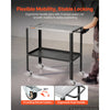 VEVOR Welding Table 36" x 18" Movable Welding Workbench 1200LBS Capacity, Heavy-Duty Steel Work Table Platform with 4 Lockable Casters, 4 Tool Slots, 0.63" Fixture Holes, Tool Tray for Workshops