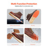 VEVOR Steel Toe Work Boots, US Size 9.5, Waterproof Moc Toe Work Boots for Men, Slip-Resistant Work Boot, Lightweight and Breathable EVA Rubber Sole Mens Boots for Industry Construction, Brown