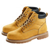 VEVOR Steel Toe Work Boots, US Size 11, Waterproof Work Boots for Men, Slip-Resistant Work Boot, Lightweight and Breathable Rubber Sole Mens Boots for Industry Construction, Brown Yellow