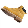 VEVOR Steel Toe Work Boots, US Size 11.5, Waterproof Work Boots for Men, Slip-Resistant Work Boot, Lightweight and Breathable Rubber Sole Mens Boots for Industry Construction, Brown Yellow