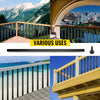 VEVOR Deck Balusters, 51 Pack Metal Deck Spindles, 32\"x0.75\" Staircase Baluster with Screws, Aluminum Alloy Deck Railing for Wood and Composite Deck, Circle Baluster for Outdoor Stair Deck Porch