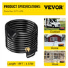 VEVOR Heavy Duty 15 ft 50 Amp RV Extension Cord Power Supply Cable w/Molded Connector&Handles 125V/250V