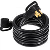 VEVOR Heavy Duty 15 ft 50 Amp RV Extension Cord Power Supply Cable w/Molded Connector&Handles 125V/250V