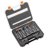 VEVOR Forstner Bit Set, 16 Pcs Forstner Drill Bits Set, 1/4" to 1-5/8", Carbon Steel, with Universal Round Shank, Forstner Drill Bit for Wood and Composite Board, Forstner Bits for Woodworking