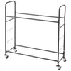 VEVOR Rolling Tire Storage Rack, 2-Shelf Tire Holder and Transport Trailer for Garage, Heavy-Duty Steel Tire Storage Cart with Wheel, Adjustable Height & Protective Cover, Hold up to 12 Standard Tires