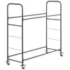 VEVOR Rolling Tire Storage Rack, 2-Shelf Tire Holder and Transport Trailer for Garage, Heavy-Duty Steel Tire Storage Cart with Wheel, Adjustable Height & Protective Cover, Hold up to 12 Standard Tires