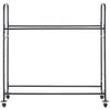 VEVOR Rolling Tire Storage Rack, 2-Shelf Tire Holder and Transport Trailer for Garage, Heavy-Duty Steel Tire Storage Cart with Wheel, Adjustable Height & Protective Cover, Hold up to 12 Standard Tires