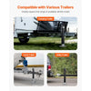 VEVOR Trailer Jack, 8000 lbs Dynamic Load Capacity, Weld-on Pipe-Mount Swivel Trailer Jack with Ergonomic Handle, 15-inch Vertical Travel, Suitable for RV, Horse, Utility, Camping and Yacht Trailers