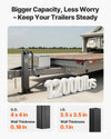 VEVOR Heavy-Duty Trailer Jack, 12,000 lbs Load Capacity, Sidewind Square Direct Weld-on Trailer Jack with Handle Crank, Adjustable Drop Leg, 26-Inch Travel for Lifting RV, Utility, Yacht Trailers