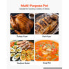 VEVOR 30 QT Turkey Fryer Set and Seafood Boiler Stainless Steel Frying Pot, Outdoor Cooker for Crawfish, Crab, Shrimp, Lobster, Complete Deep Cooking Kit with Basket, Stand, 54,000 BTU Propane Burner