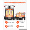 VEVOR 30 Qt. Turkey and 10 Qt. Fish Fryer Seafood Deep Boiler Aluminum, Outdoor Cooker for Crawfish, Crab, Shrimp, Lobster, Complete Steamer Kit with Basket, Stand, and 54,000 BTU Propane Burner