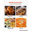 VEVOR 30 Qt. Turkey and 10 Qt. Fish Fryer Seafood Deep Boiler Aluminum, Outdoor Cooker for Crawfish, Crab, Shrimp, Lobster, Complete Steamer Kit with Basket, Stand, and 54,000 BTU Propane Burner