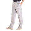 VEVOR FR Pants for Men, 9 oz 100% Cotton, Flame-Resistant Cargo Pants with Multi-Pockets and Elastic Waist, Reinforced Tear-proof Stitching, Ideal for Welding Work and Casual Wear, M Size, Gray