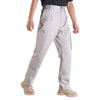 VEVOR FR Pants for Men, 9 oz 100% Cotton, Flame-Resistant Cargo Pants with Multi-Pockets and Elastic Waist, Reinforced Tear-proof Stitching, Ideal for Welding Work and Casual Wear, M Size, Gray