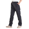 VEVOR FR Pants for Men, 9 oz 100% Cotton, Flame-Resistant Cargo Pants with Multi-Pockets and Elastic Waist, Reinforced Tear-proof Stitching, Ideal for Welding Work and Casual Wear, XL Size, Black