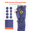 VEVOR FR Pants for Men, 9 oz 100% Cotton, Flame-Resistant Cargo Pants with Multi-Pockets and Elastic Waist, Reinforced Tear-proof Stitching, Ideal for Welding Work and Casual Wear, XXL Size, Dark Blue